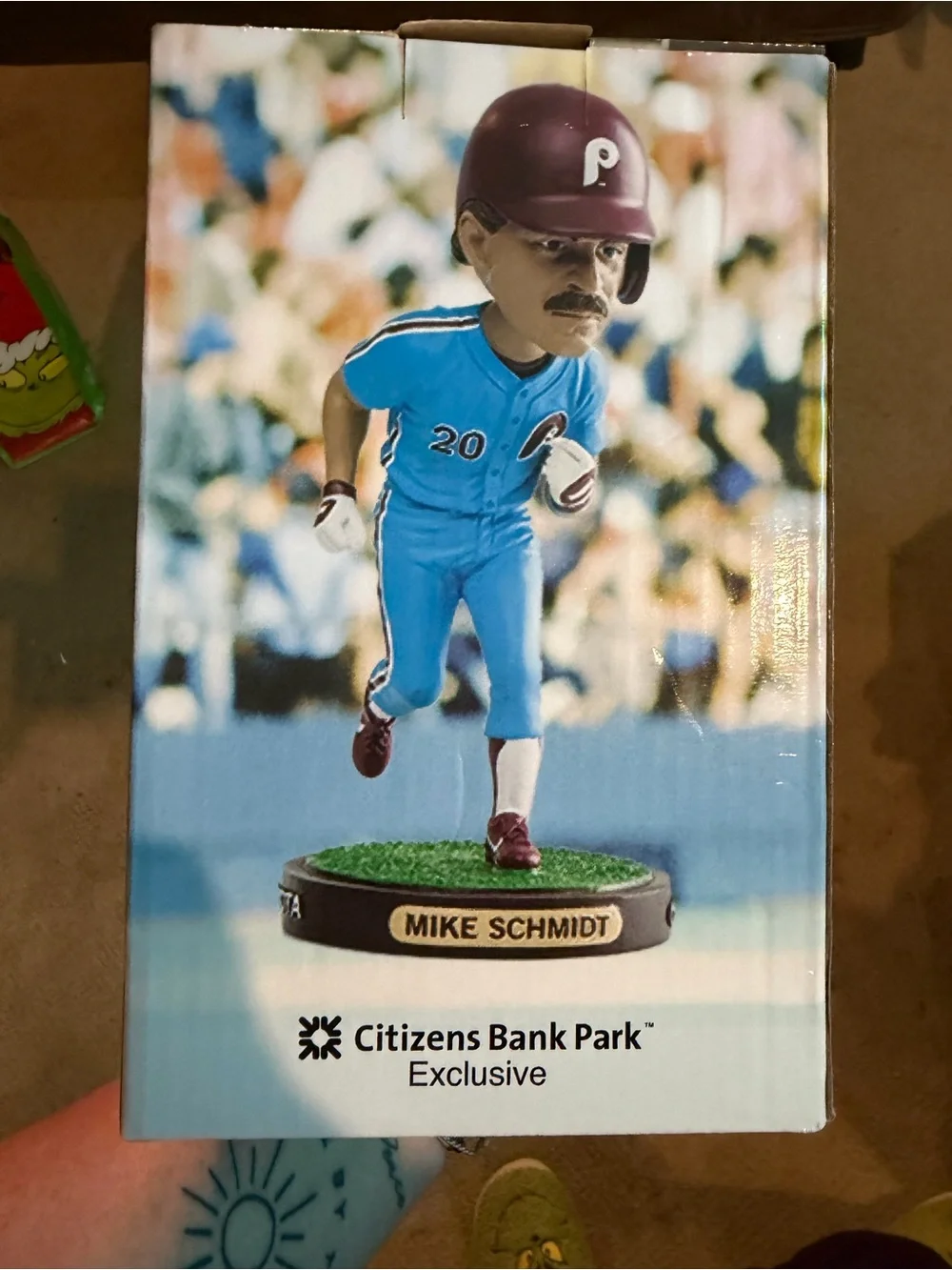 Mike Schmidt Bobble Figurine - Blue & Maroon